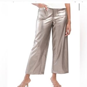 CeCe Black Wide-Leg Jumpsuit with Cropped Sophistication